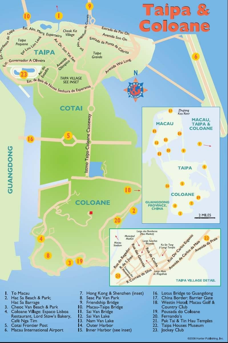 taipa, மக்காவு வரைபடம்