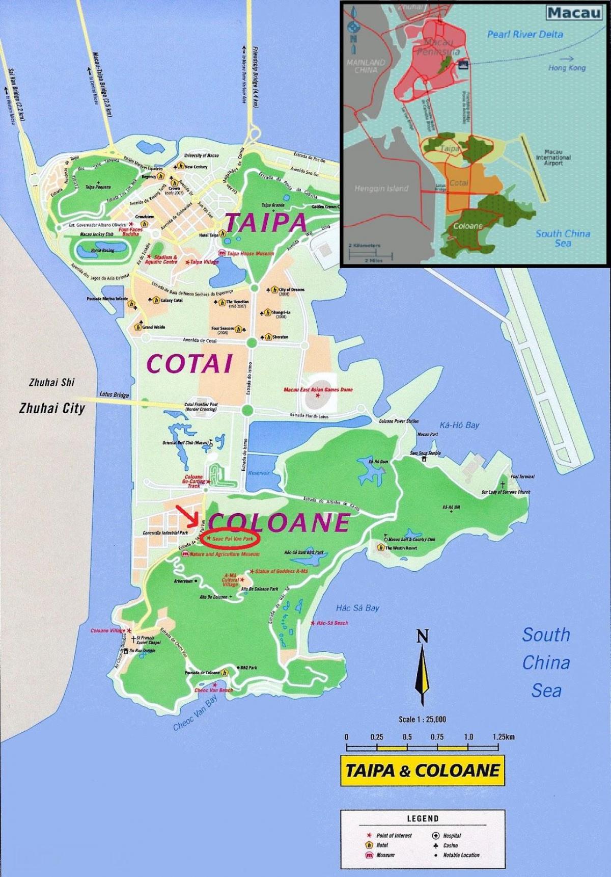 வரைபடம் மக்காவு ஃபெர்ரி 